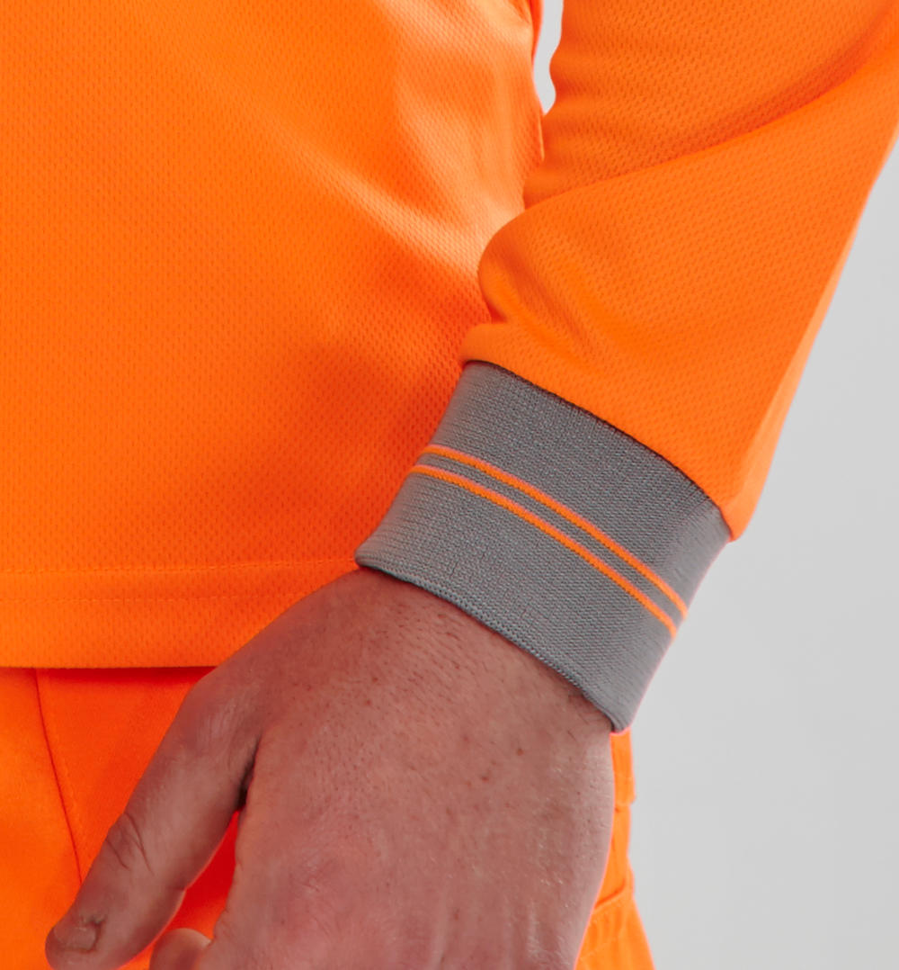 POLO SHIRT LONG SLEEVED ORANGE