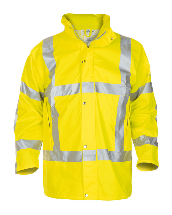 NEER MULTI HYDROSOFT FLAME RETARDANT ANTI-STATIC HIGH VISIBILITY WATERPROOF PARKA SATURN YELLOW