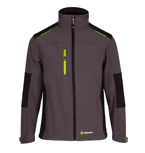 FLEX SOFTSHELL JACKET TWO-TONE GREY / BLACK