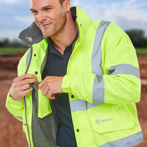 Protective Workwear Direct - Wide range of Hi-Vis Orange and Hi-Vis Yellow Safety Jackets