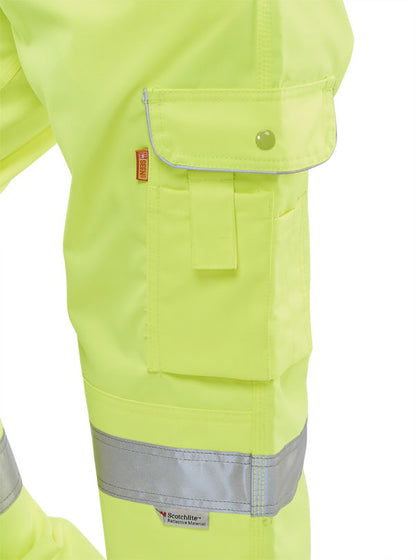 LADIES EN ISO 20471 TROUSER SATURN YELLOW