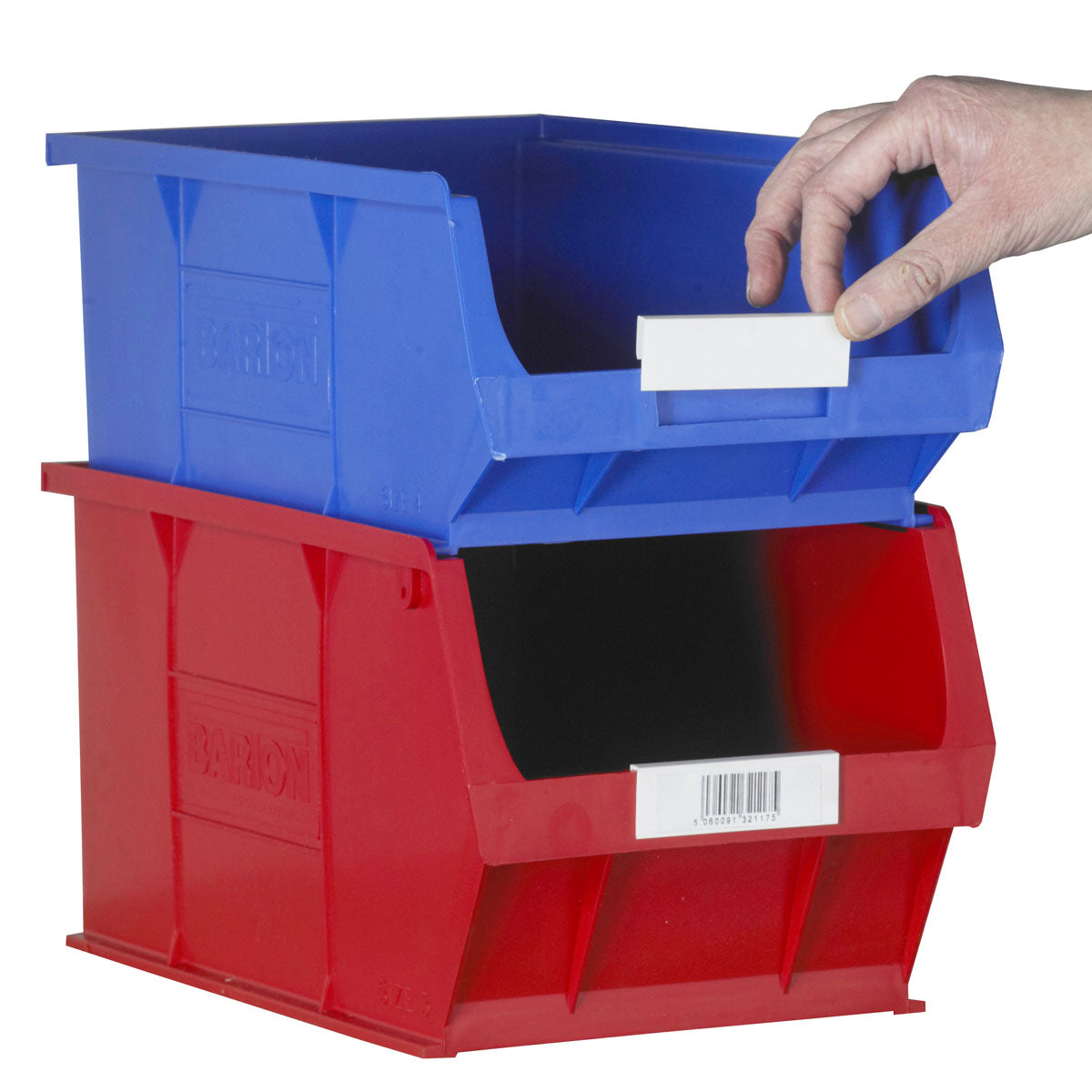 LOCHS BOX -Pick Bin 100 x Plain Labels - Fits Size 2 to Size 6 Picking Bins