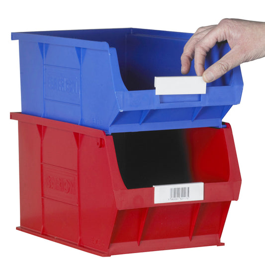 LOCHS BOX -Pick Bin 100 x Plain Labels - Fits Size 2 to Size 6 Picking Bins