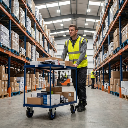 Apollo UK Table Top Shelf Trucks - Timber Shelves