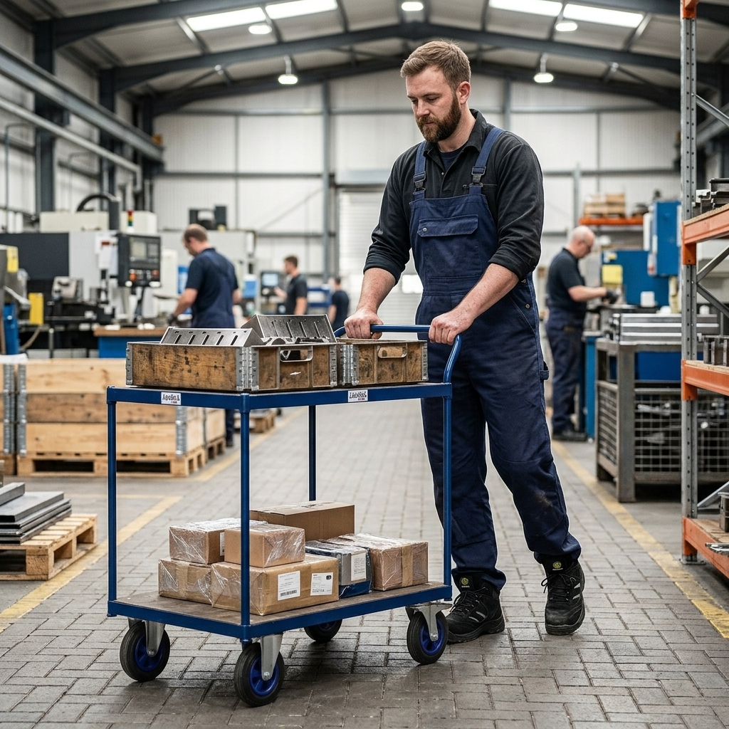 Apollo UK Table Top Shelf Trucks - Steel Shelves