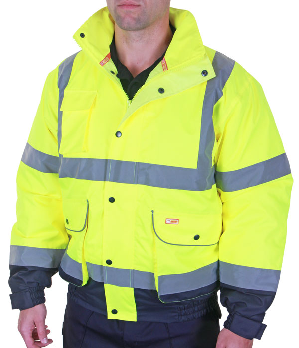 LOCHS BOX -TWO TONE CONSTRUCTOR BOMBER JACKET SATURN YELLOW / NAVY XXL