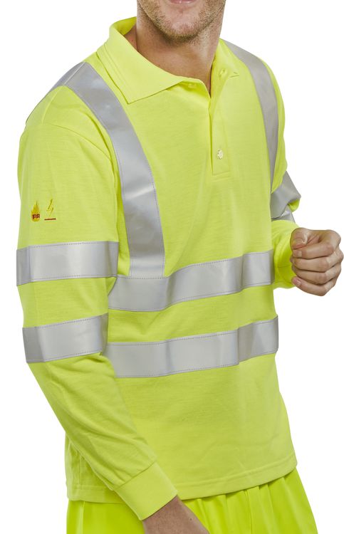 FIRE RETARDANT ANTI-STATIC PADDED JACKET SATURN YELLOW L