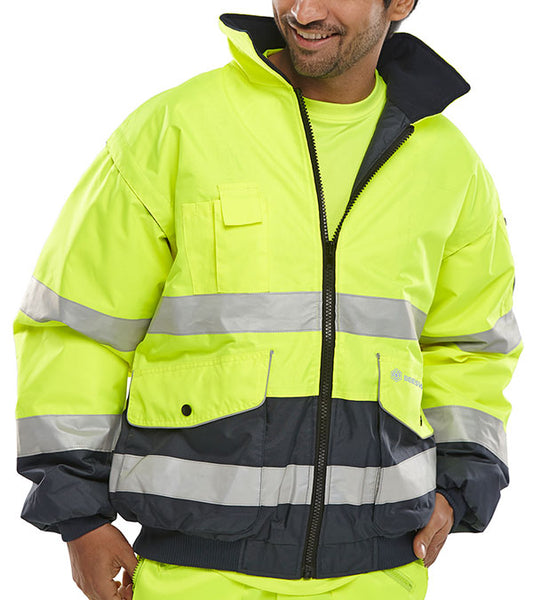 LOCHS BOX -EUROPA BOMBER JACKET SATURN YELLOW / NAVY XXL