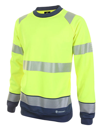 HIVIS TWO TONE HOODY ORANGE / BLACK 3XL