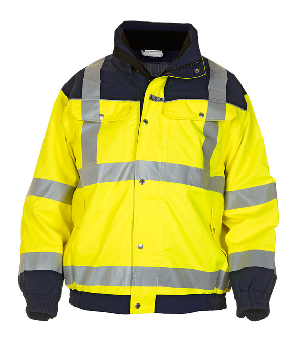 FURTH HIGH VISIBILITY SNS PILOT JACKET TWO TONE SATURN YELLOW / NAVY