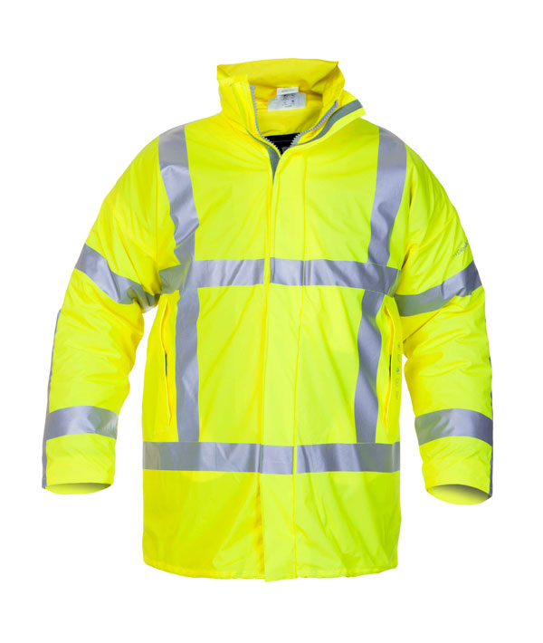 NORFOLK MULTI HYDROSOFT FLAME RETARDANT ANTI-STATIC WATERPROOF LINED PARKA  SATURN YELLOW